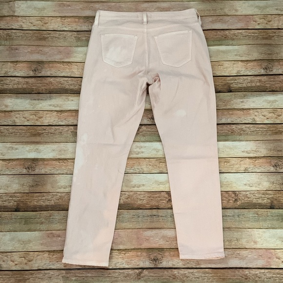 Big Star Distressed Pink Cropped Skinny Jeans - Picture 5 of 7